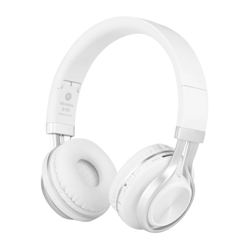 B06 Wireless Bluetooth Headphones – 240Hr Battery 3D Stereo Wireless Headphones Axl Silvery white