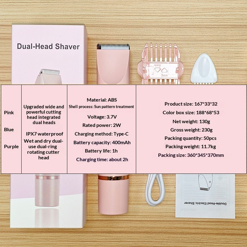 Electric Dual-Head Epilator Axl