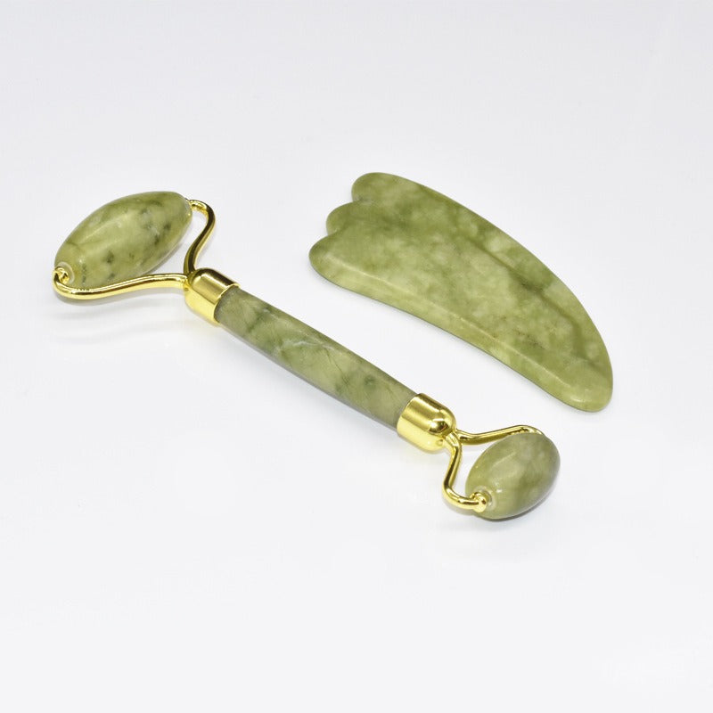 Simple Jade Roller & Gua Sha Facial Massager Set Axl