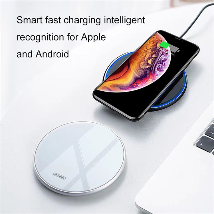 30W Wireless Charging Pad with Aluminum Alloy Design Axl