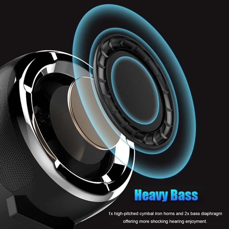 Portable Anti-Fall Bluetooth Speaker with Subwoofer Axl