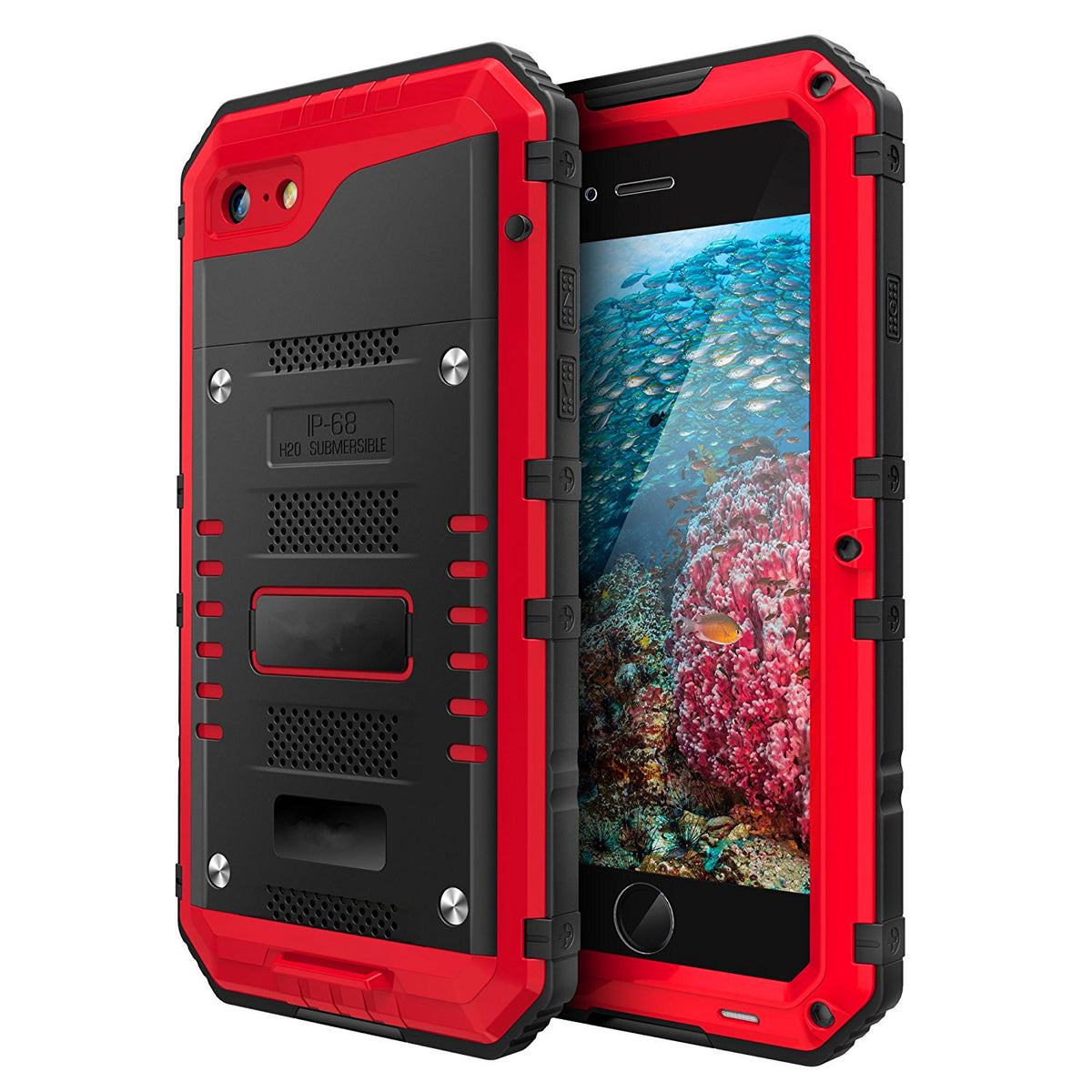 Waterproof Case for iPhone 7/8/7 Plus/8 Plus Axl Red Iphone8plus