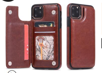 PU Leather Card Holder Flip Case – iPhone 8 & Samsung S8+