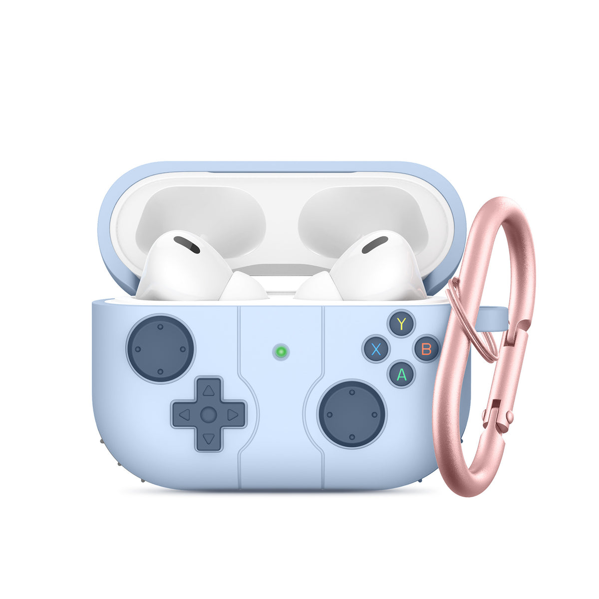 Retro Game Console Case for Wireless Earbuds Axl Far Peak Blue / airpods 1/2