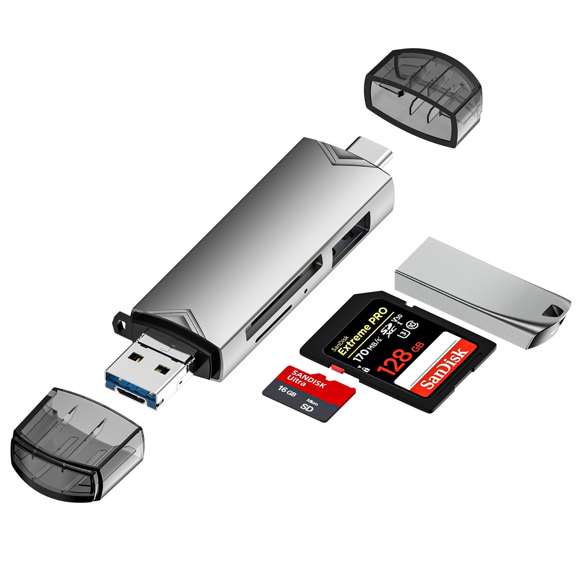 USB3.0 Type-C Multi-Function Card Reader for Devices Axl