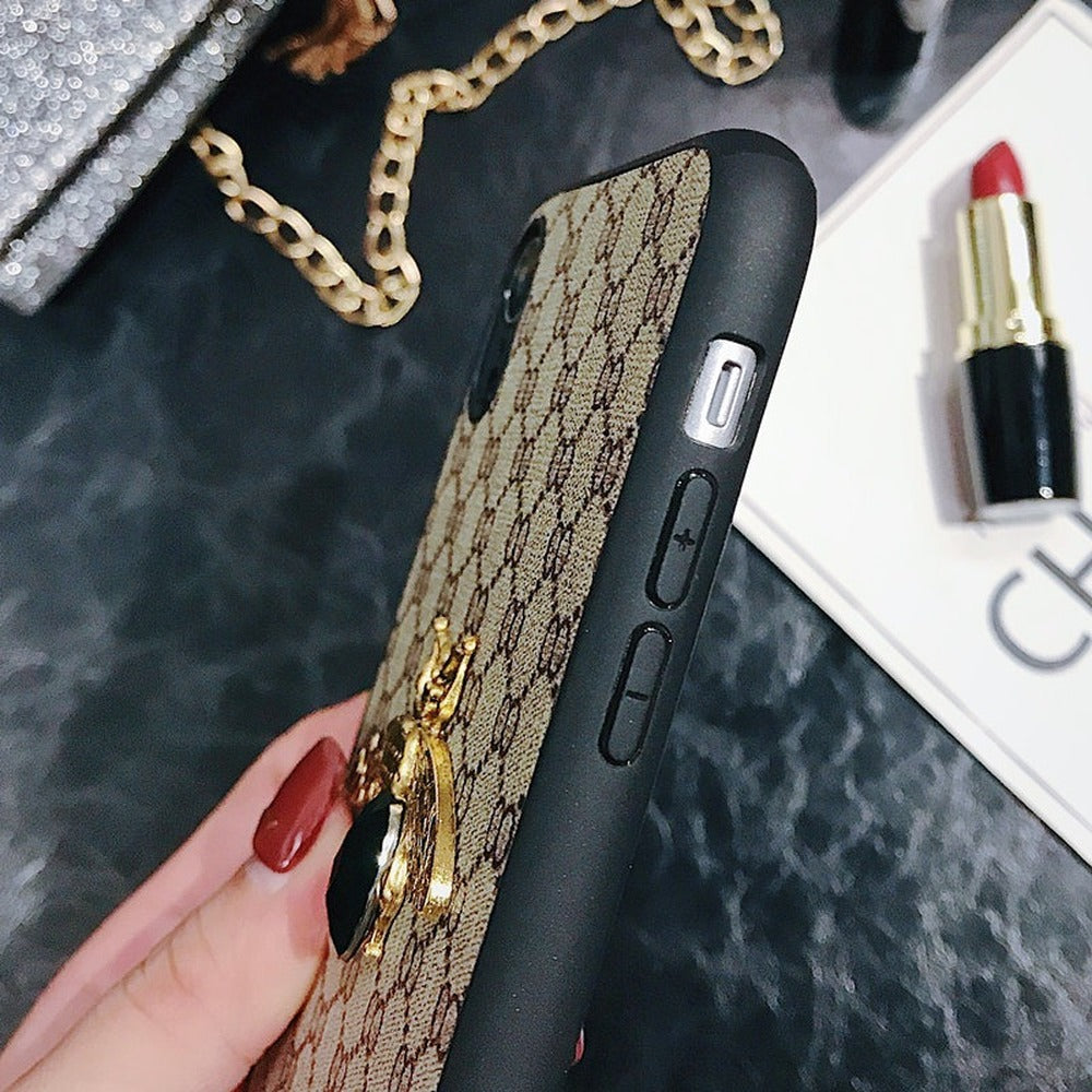 Bee Rhinestone Diamond iPhone Case – Glam TPU+PC Cover Rhinestone Phone Case Axl