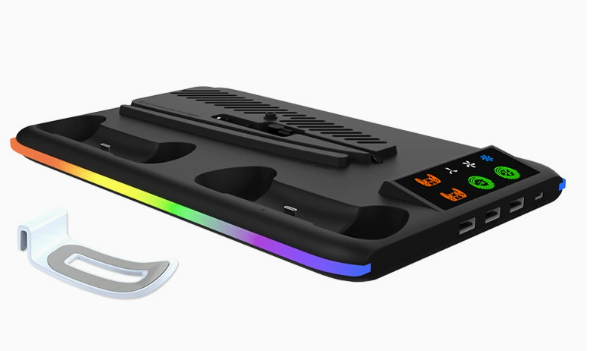 PS5 Charging Dock with RGB Light for Controllers and Headset Axl