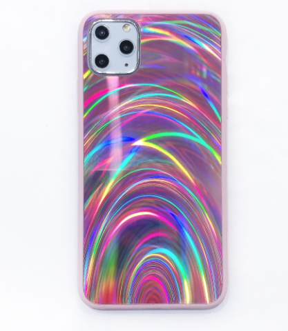 Rainbow Pattern Jelly Shell iPhone Case | TPU PC Acrylic