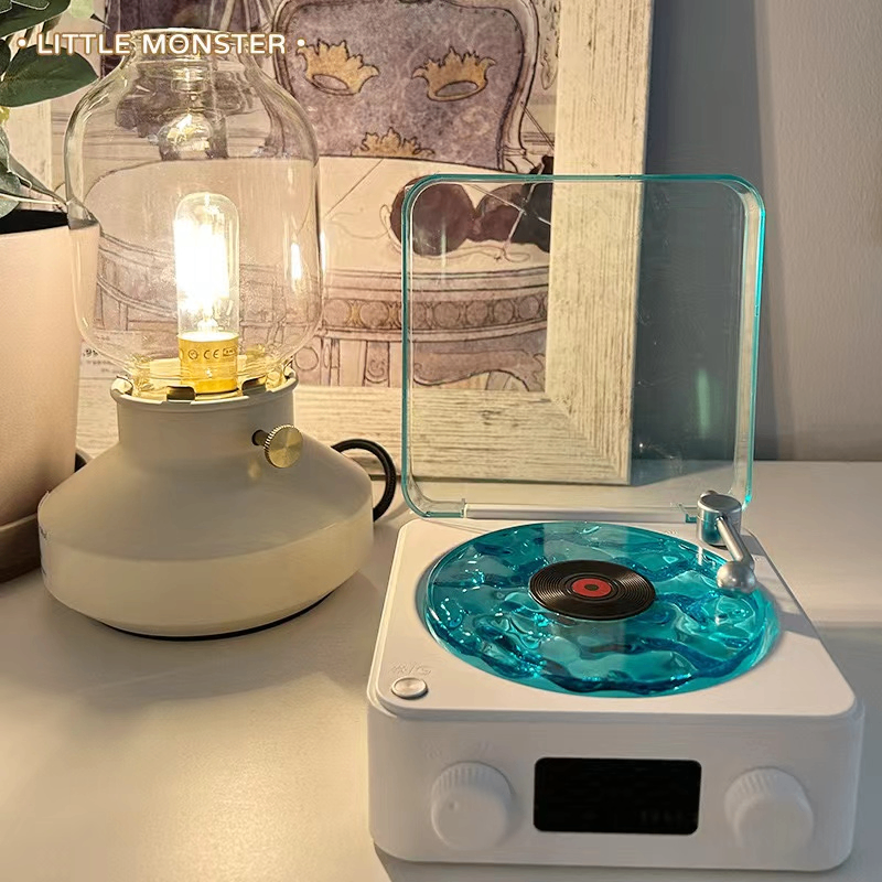 Waves Vinyl Bluetooth Speaker Wave Lamp – 360° Sound & Light Bluetooth Speaker Lamp Axl