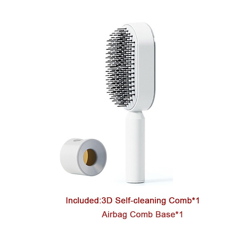 Self-Cleaning Anti-Static Hair Brush | Air Cushion Detangler