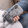 Luxury Plush Silicone iPhone Case – Soft Grip Cover | Axl Plush iPhone Case Axl Grey / iPhone11
