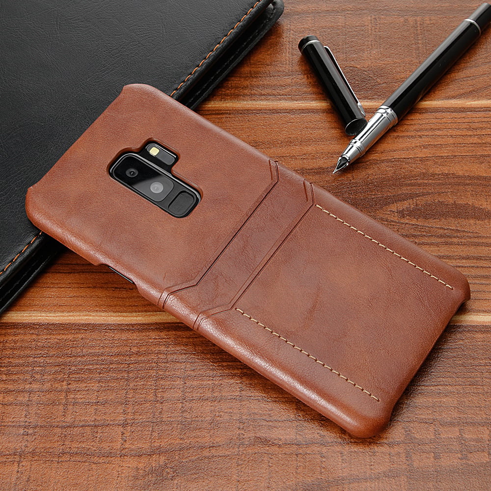 Double Card Wallet Case – Samsung Note 8/9 S8 S9 | Axl Wallet Phone Case Axl Brown / S9