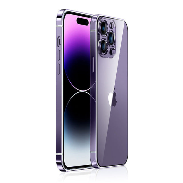 Stainless Steel iPhone Case 14/13/12 – Anti-Fingerprint Cover