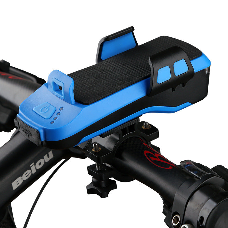 USB Rechargeable Bike Light with Phone Holder and Horn Axl