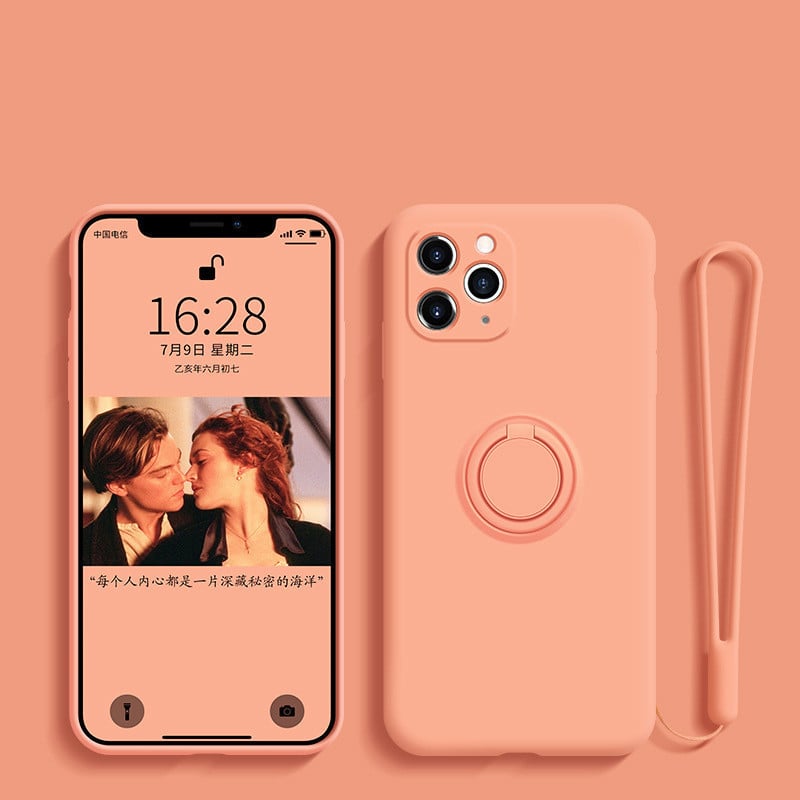 Liquid Silicone iPhone Case with Ring Holder | Axl