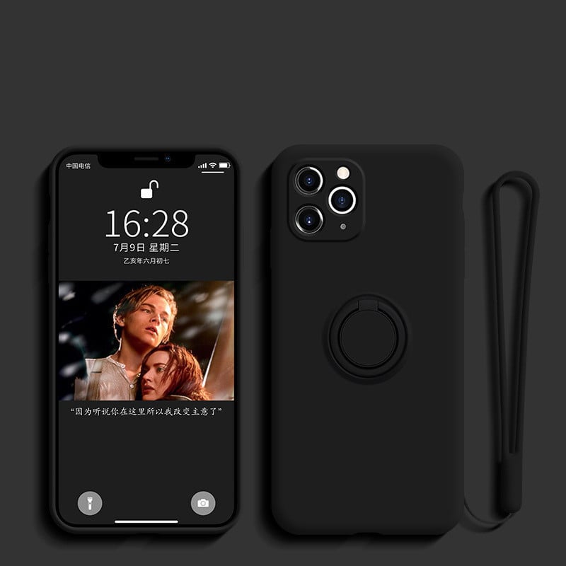Liquid Silicone iPhone Case with Ring Holder | Axl