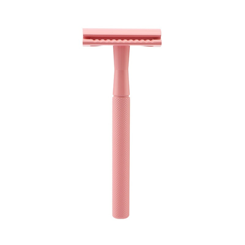 Diamond Pattern Manual Safety Razor Axl Pink Single