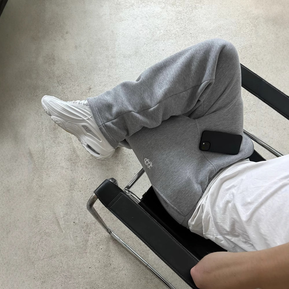 Solid Color Zipper Sweatpants Axl