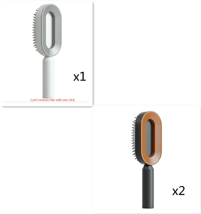 Self-Cleaning Anti-Static Hair Brush Axl Set6