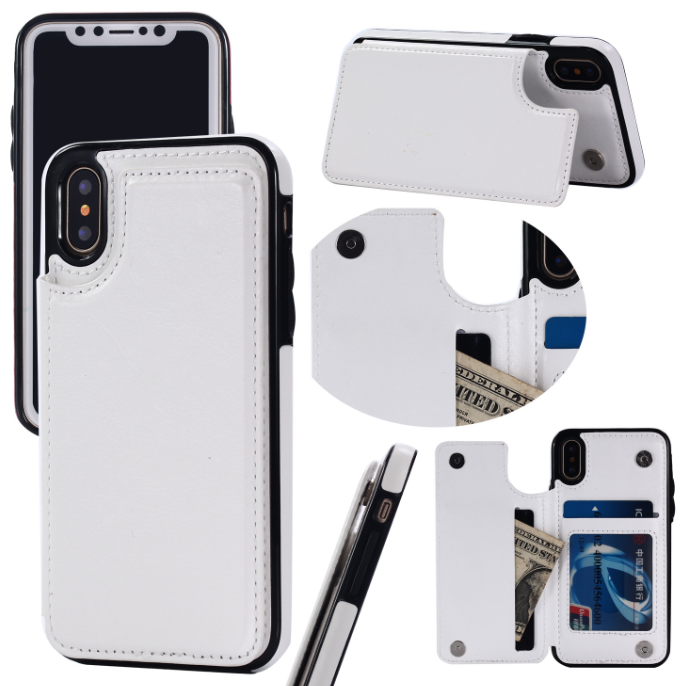 Card Holder Flip Phone Case for iPhone 8 & Samsung S8+ Axl