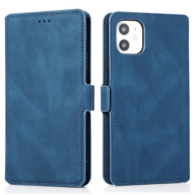 Retro Leather Flip iPhone Case – TPU Cover 5 Colors | Axl