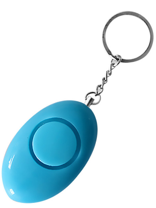 120dB Personal Safety Alarm Keychain – Compact Egg Shape Personal Safety Alarm Axl Blue