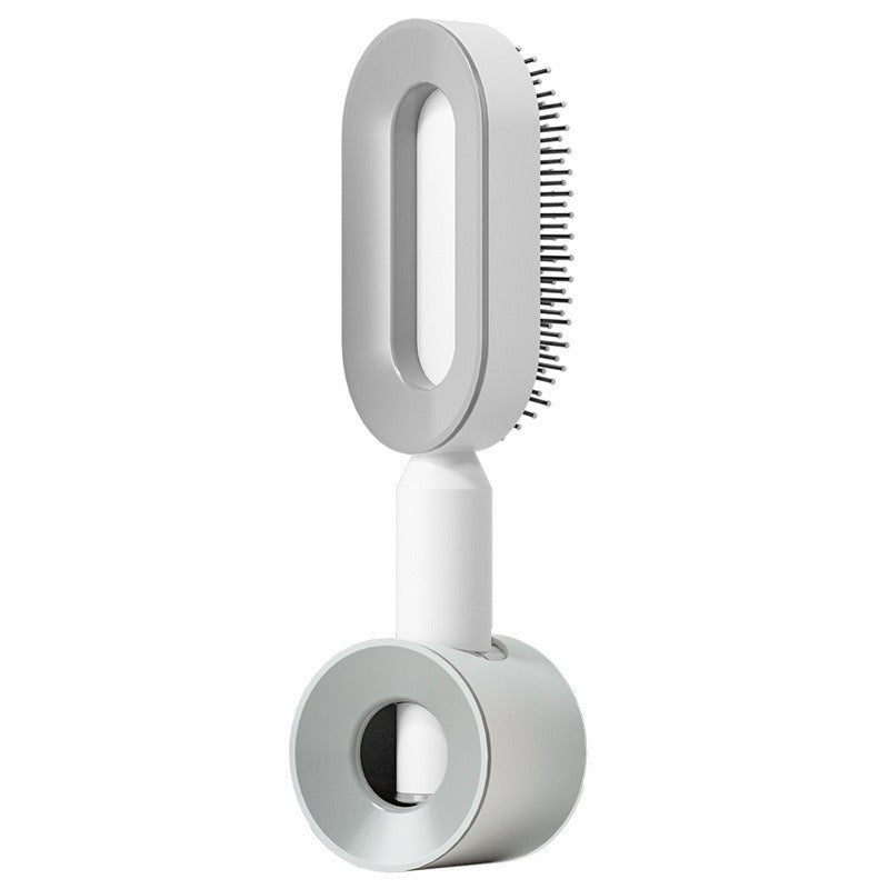 Self-Cleaning Anti-Static Hair Brush Axl Elegant white Set