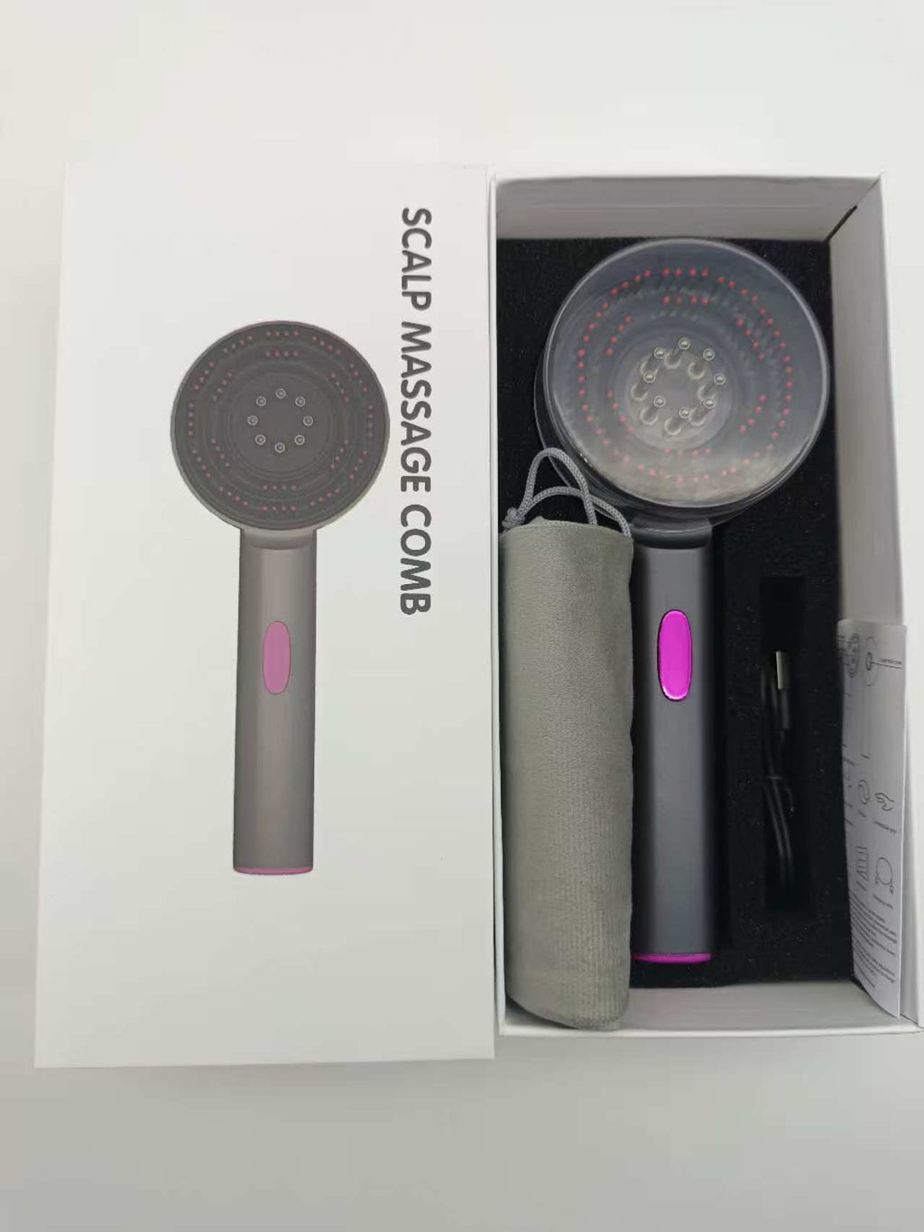 Electric Scalp Massage Comb with Red Light Axl