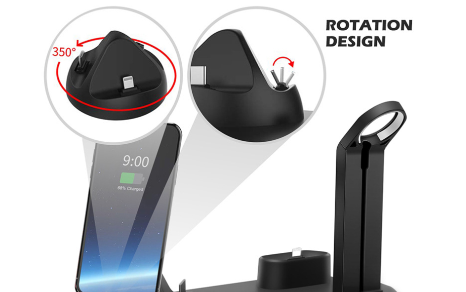 3-in-1 Wireless Charging Stand – Phone, Watch & Earbuds Wireless Charging Stand Axl