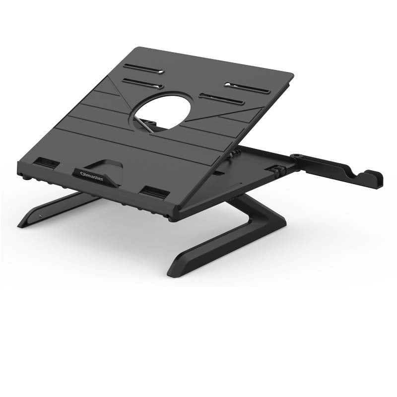 Adjustable Aluminum Laptop Stand – Foldable Ergonomic Riser Laptop Stand Axl Black 280x280x25.5mm