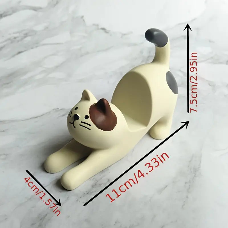 Resin Cat Phone Holder for Home and Office Decor Axl