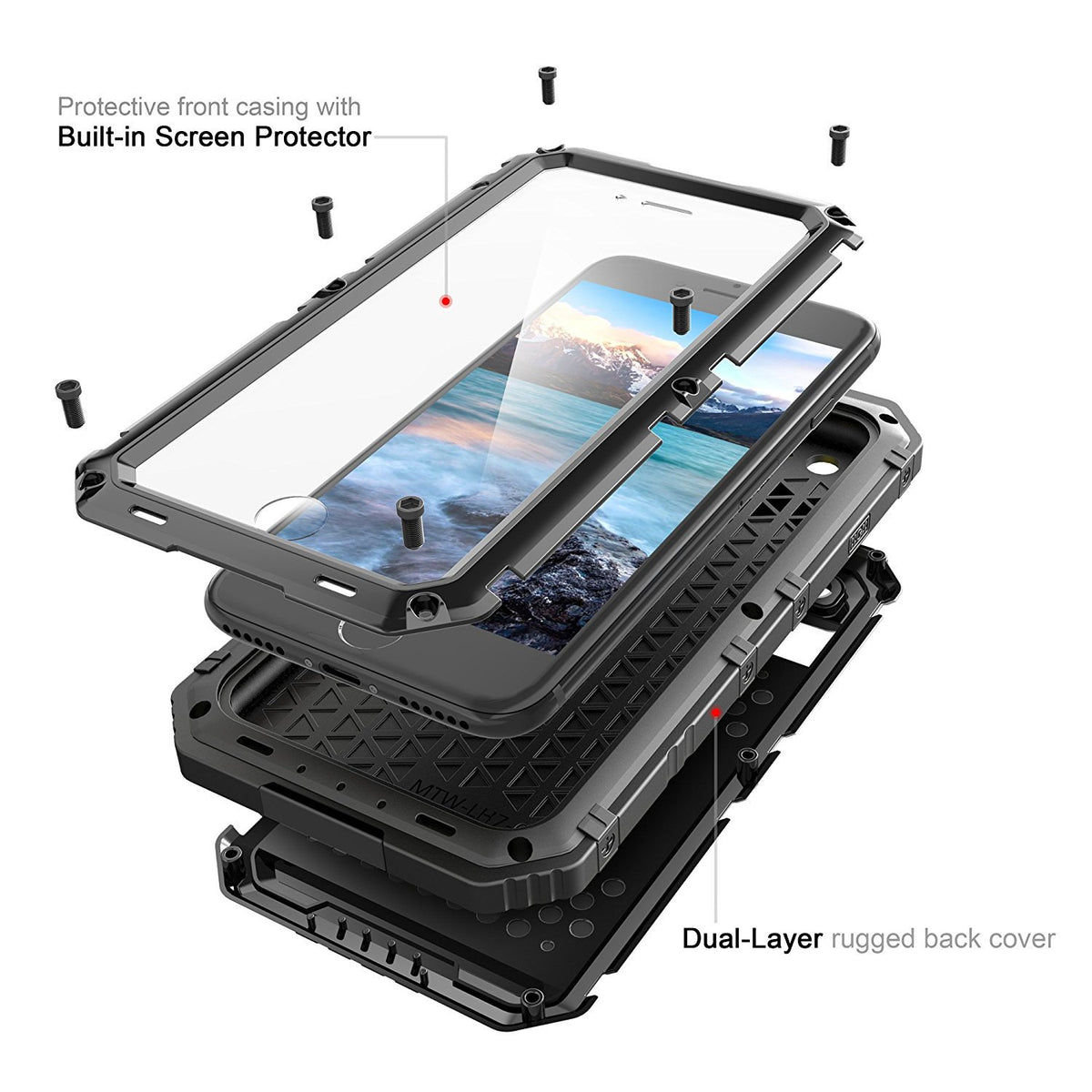 Waterproof Case for iPhone 7/8/7 Plus/8 Plus Axl Golden Iphone8plus