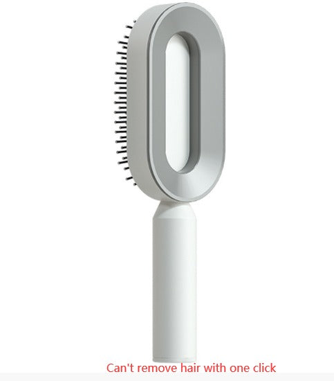Self-Cleaning Anti-Static Hair Brush Axl Elegant white