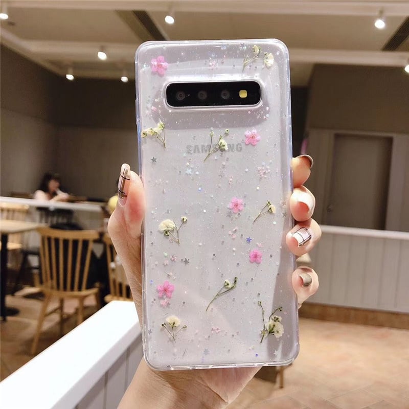 Floral Epoxy Samsung Phone Case – TPU Back Cover | Axl