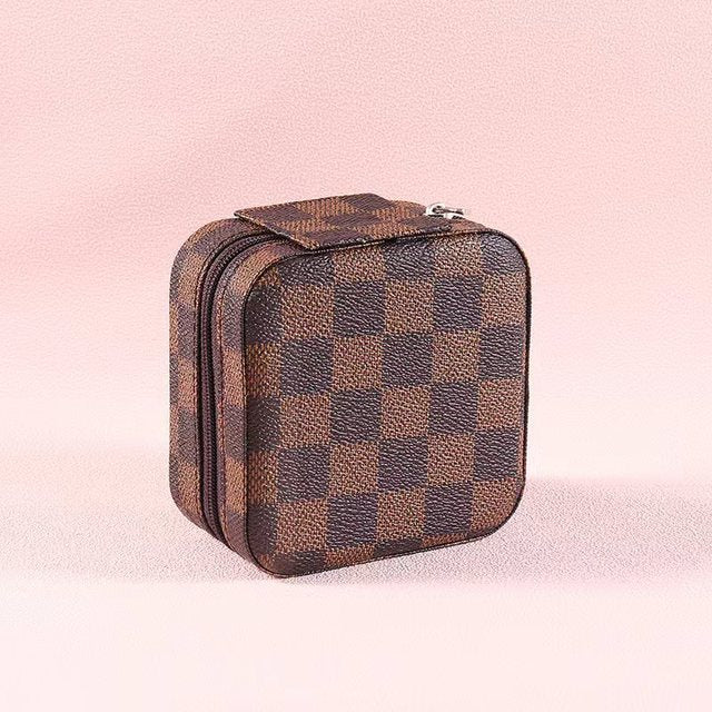 Guzheng Nail Leather Storage Bag – Gift Box Organizer Instrument Accessory Bag Axl Brown