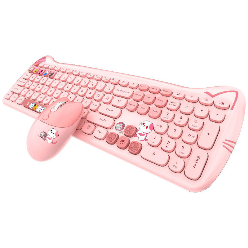 Wireless Keyboard and Mouse Set for Girls (Punk Style) Axl