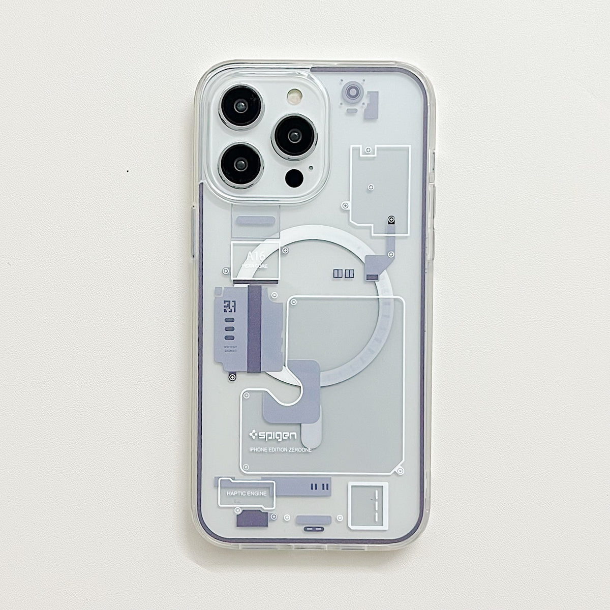Transparent Acrylic Magnetic Phone Case for iPhone 14 Pro Axl White / iPhone 12/12 Pro