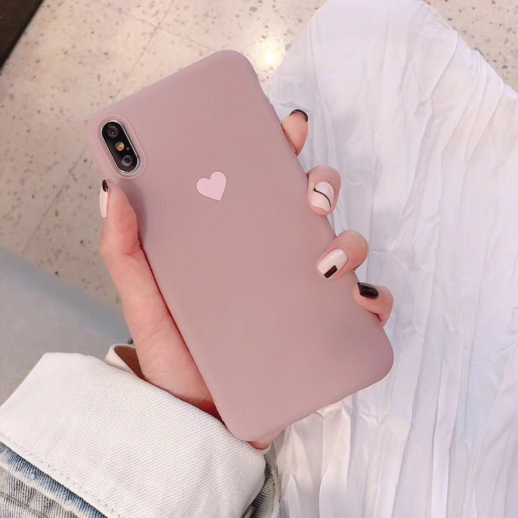 Solid Color Love Phone Case Axl Pink / Iphone 6s