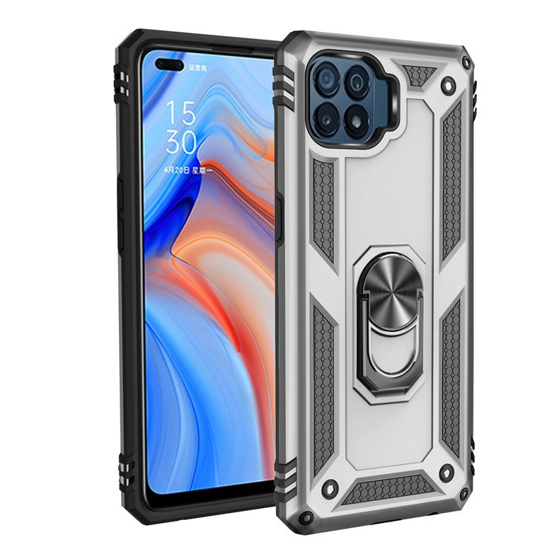 OPPO A94 Armor Case with Ring Bracket – Shockproof TPU Cover