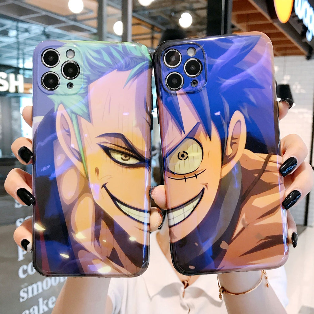iPhone Case for 13 Pro, 12, 11 with Luffy & Zoro Design Axl