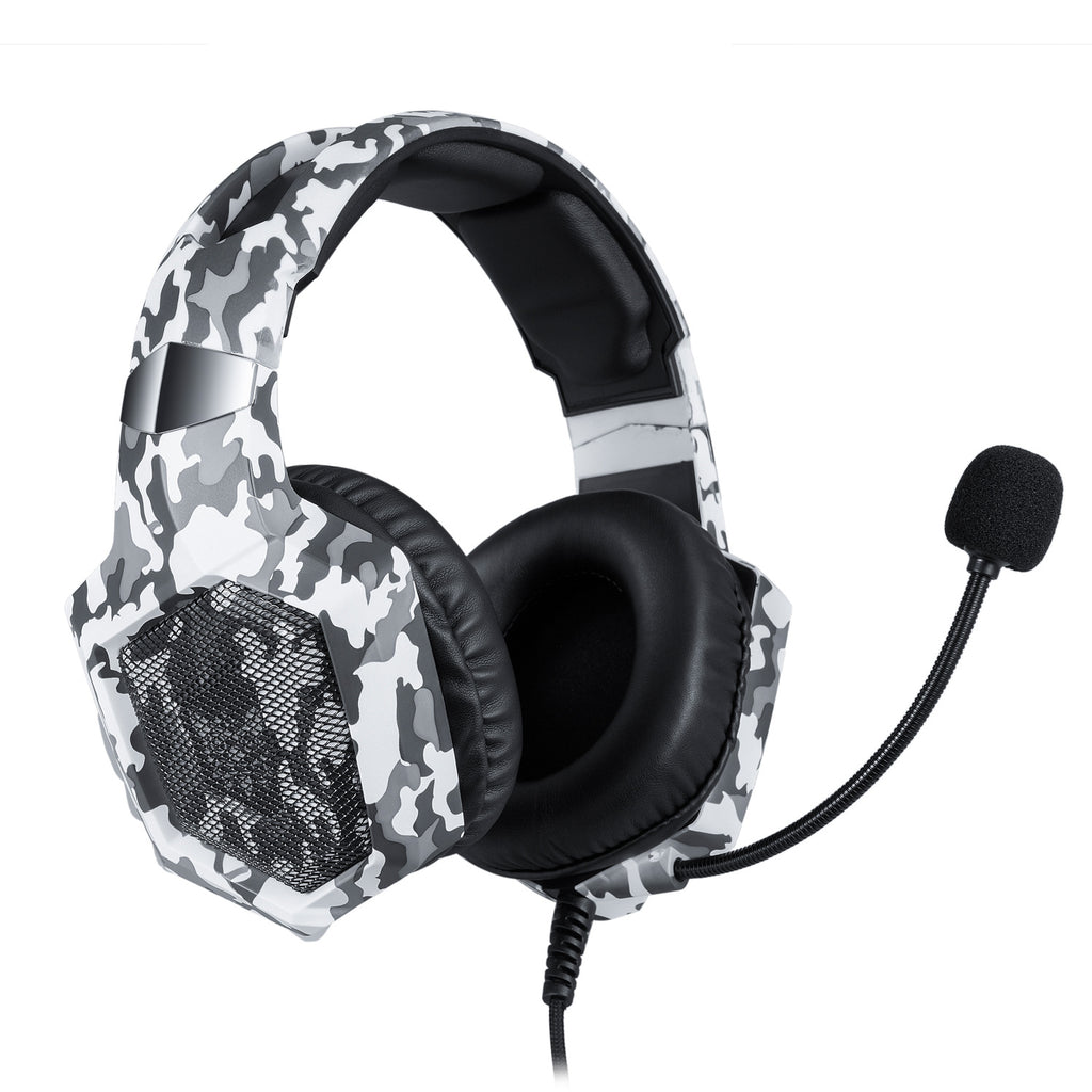 ONIKUMA K8 Camouflage Gaming Headset (Wired) Axl Camouflage White (Snow Camouflage)