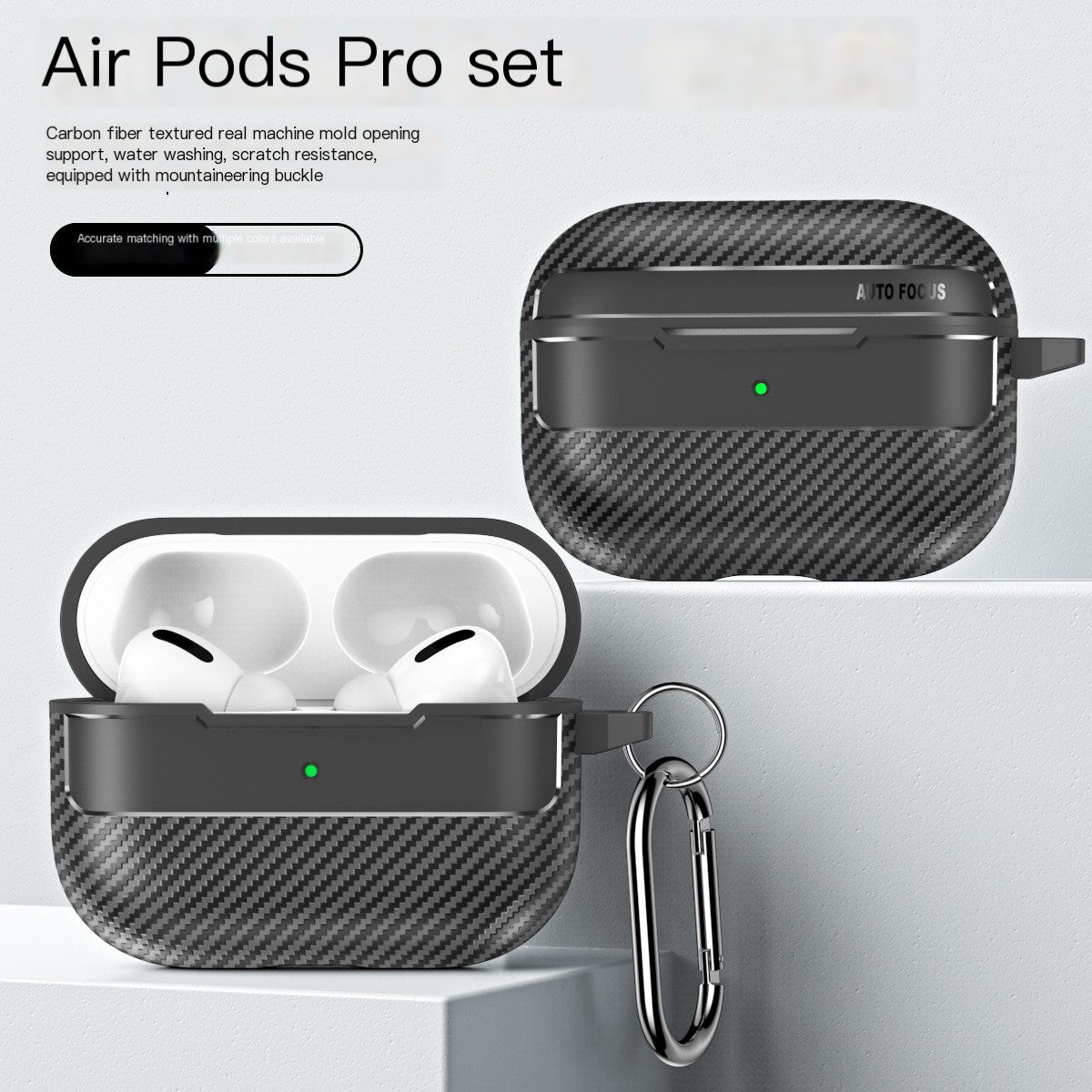 Carbon Fiber Case for Wireless Earbuds Axl