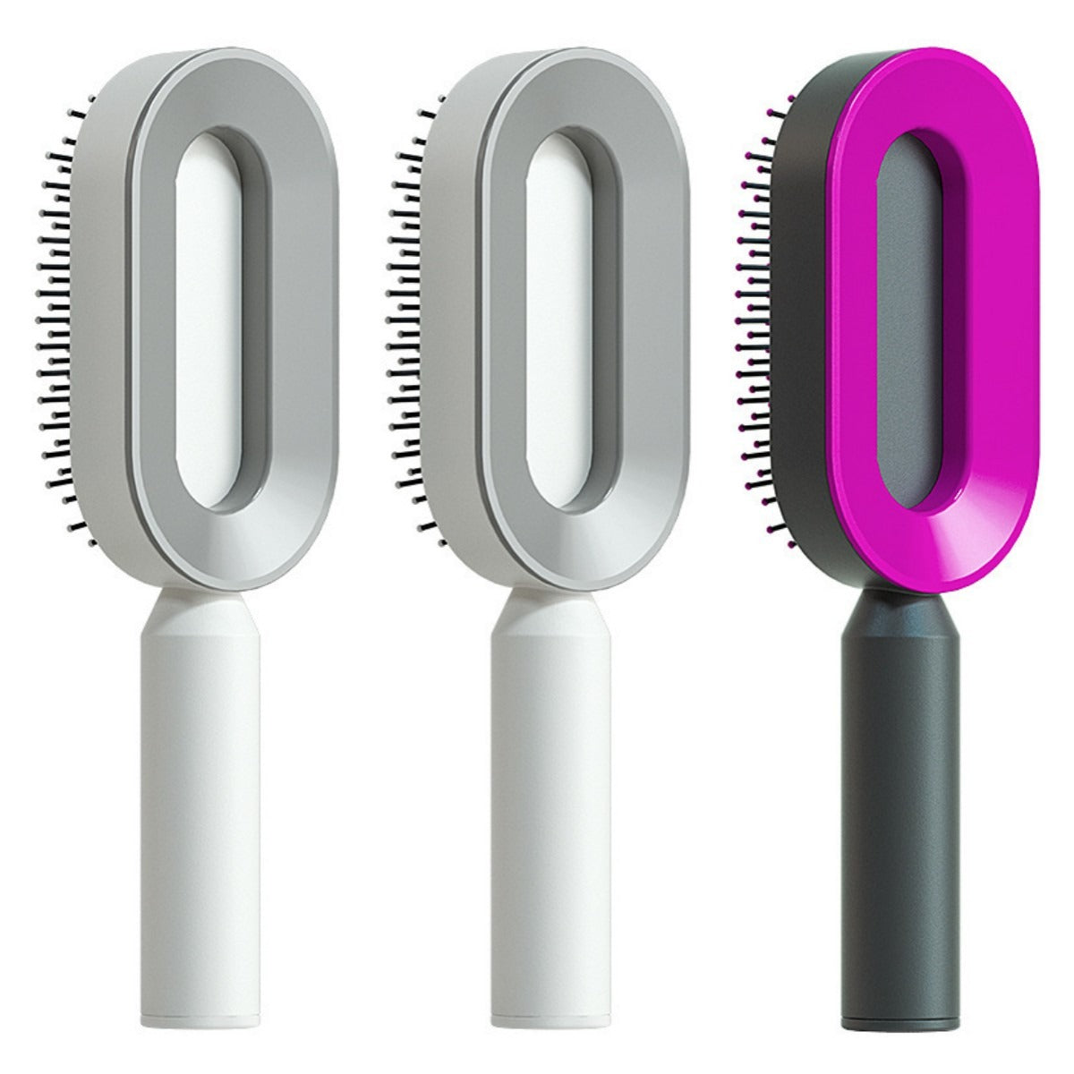 Self-Cleaning Anti-Static Hair Brush | Air Cushion Detangler