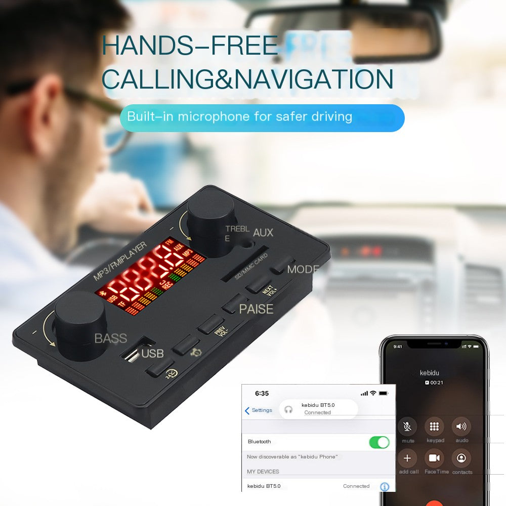 12V Car FM Radio Module with MP3 Player and Decoder Axl