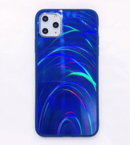 Rainbow Pattern Jelly Shell Case Axl Blue / IPhone12