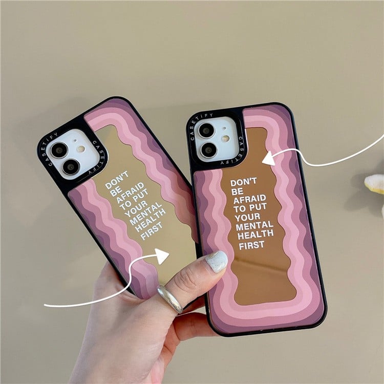 Purple Mirror iPhone Case – TPU All-Inclusive Cover | Axl Phone Mirror Case Axl