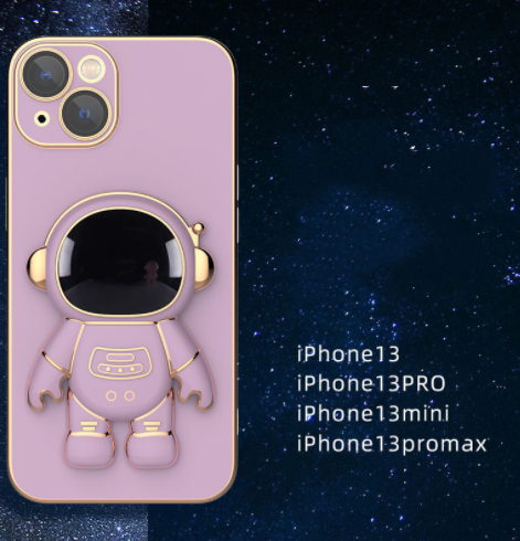 Stereo Astronaut iPhone Case – TPU Cover with Kickstand