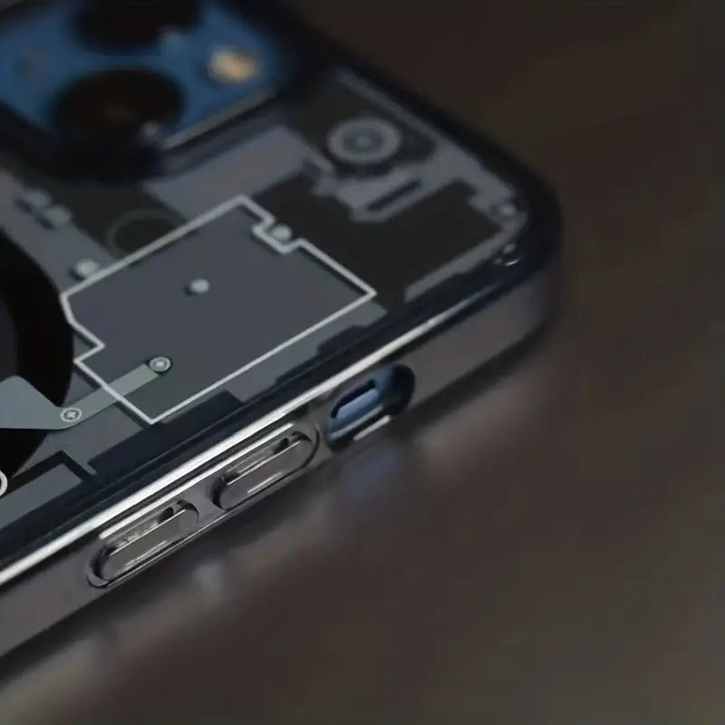 Transparent Acrylic Magnetic Phone Case for iPhone 14 Pro Axl