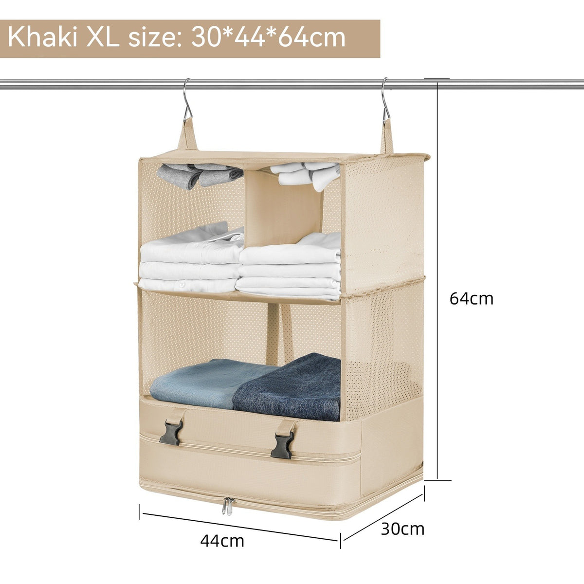 Outdoor Travel Hanging Storage Bag Axl Khaki XL