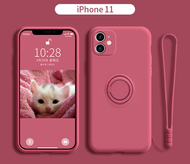 iPhone 11 Pro Liquid Silicone Case with Lens Cover Axl orange IPhone 11